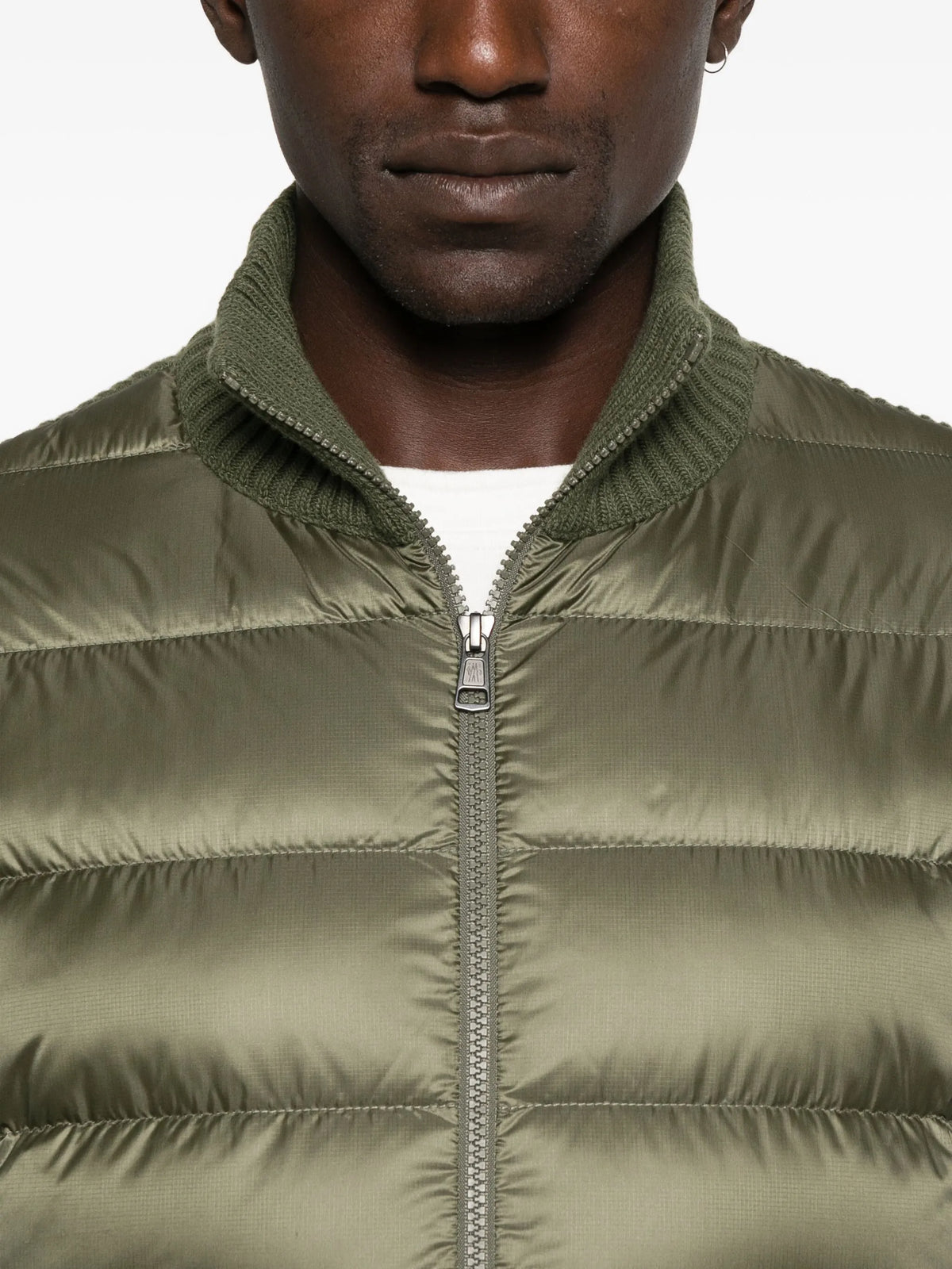 Moncler cardigan zippé à design matelassé