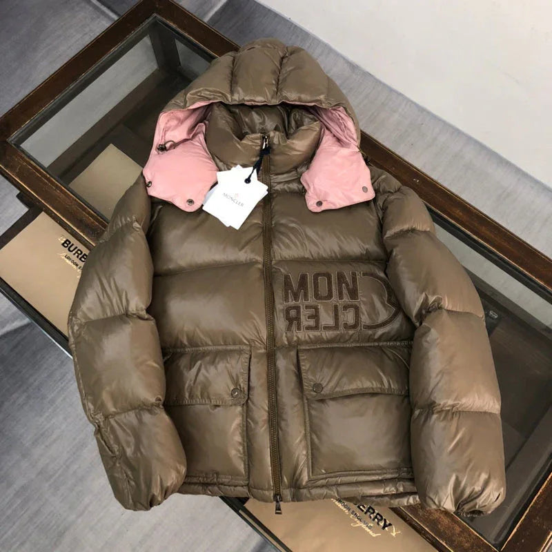 MONCLER Abbaye Doudoune matelassée Marron