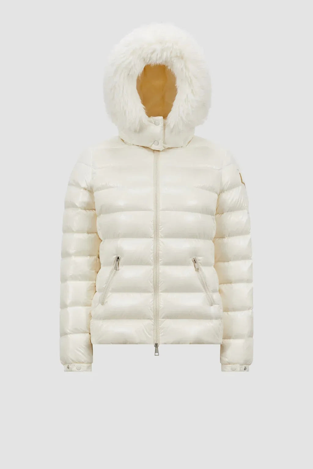 Doudoune courte à capuche Moncler Badyf Blanc