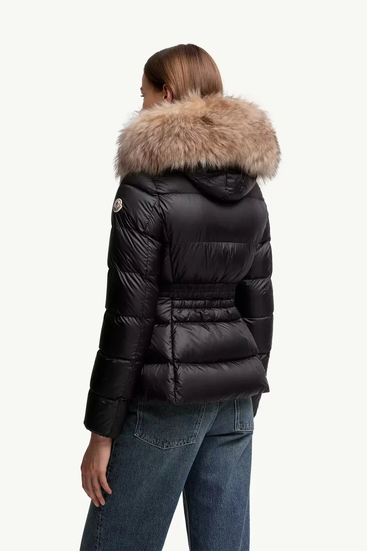 Doudoune courte à capuche bordée de shearling Boed