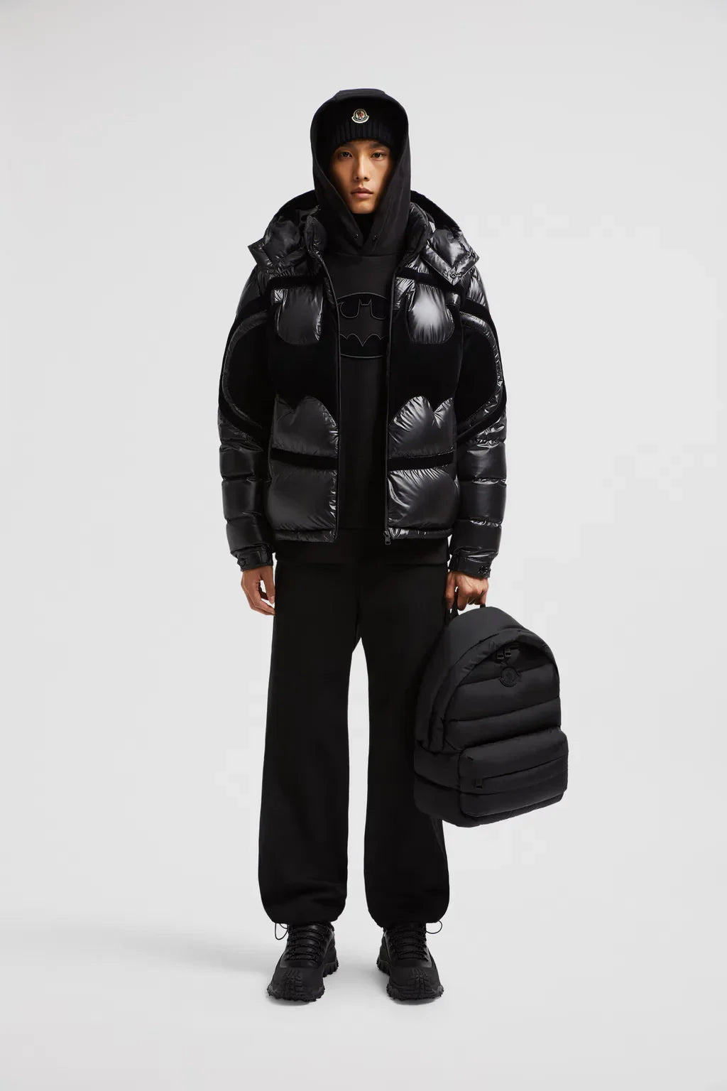 Doudoune Moncler Solander Batman Noir