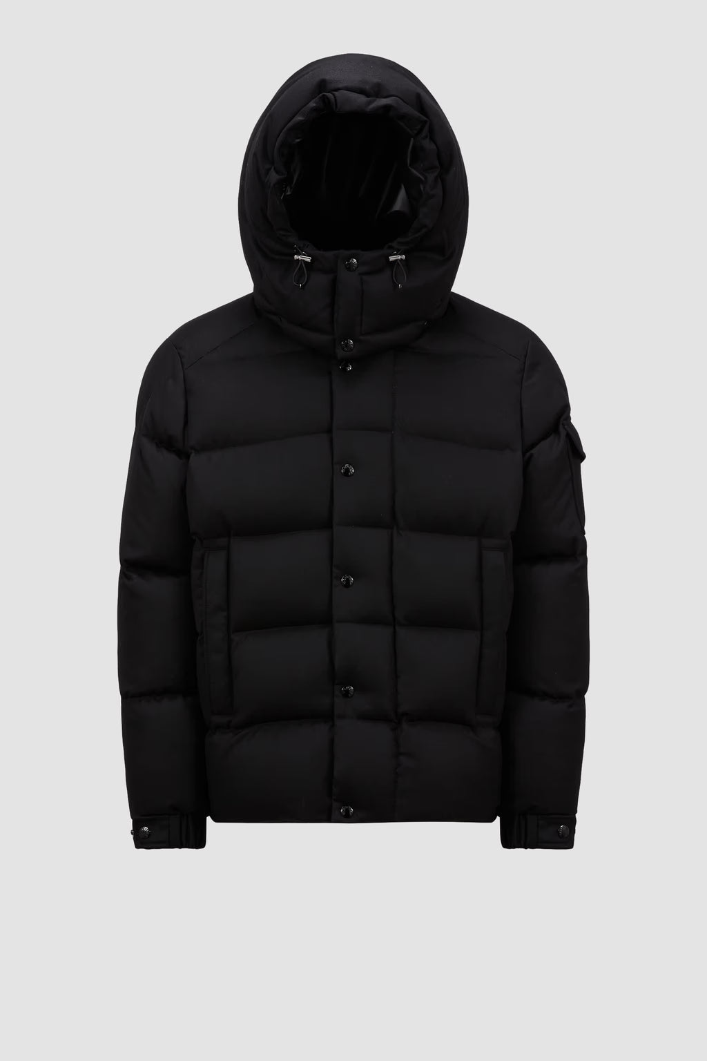 Doudoune courte en flanelle Vezere Moncler Noir
