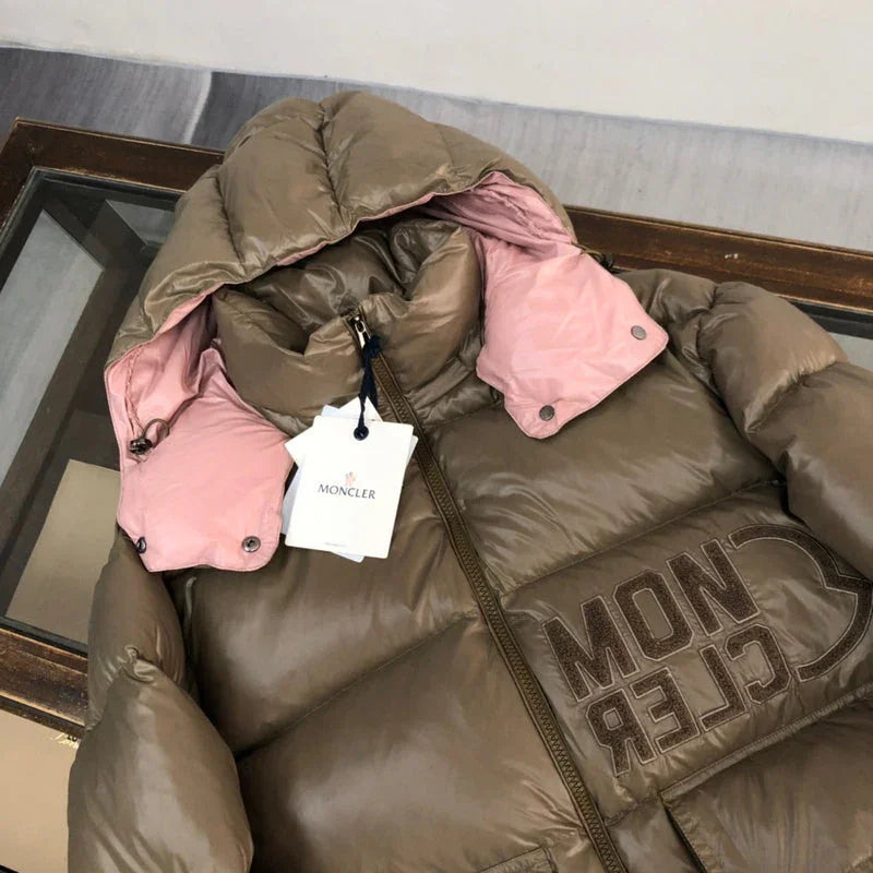 MONCLER Abbaye Doudoune matelassée Marron